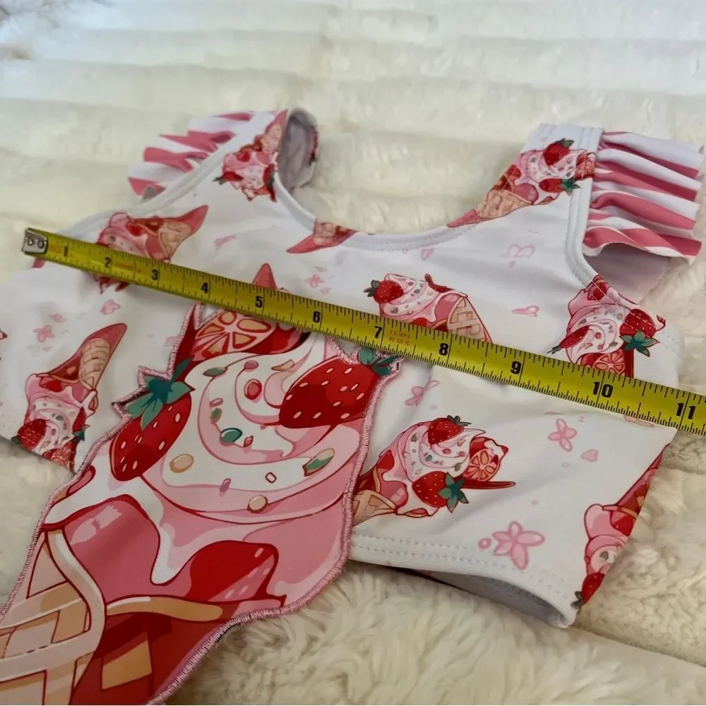 SHEIN ice cream cone girls‎ swimsuit